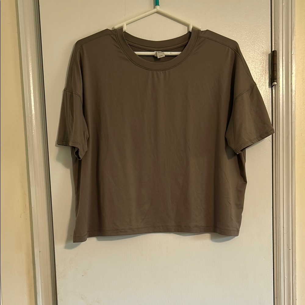 90 Degree By Reflex Brown Boxy T-Shirt